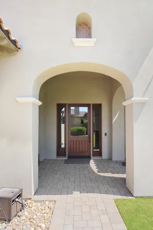a view of an entryway door