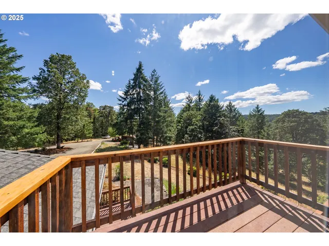 a view of city from a balcony