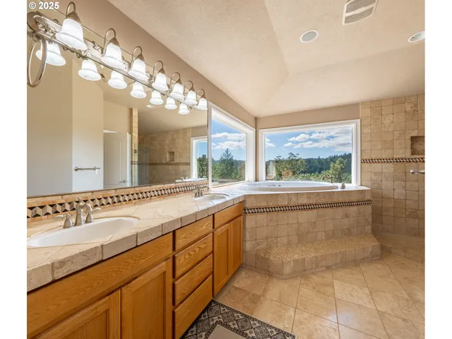 a bathroom with a sink and a large mirror