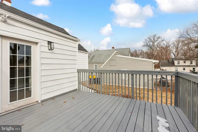 a view of a roof deck