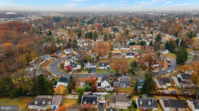 an aerial view of a city