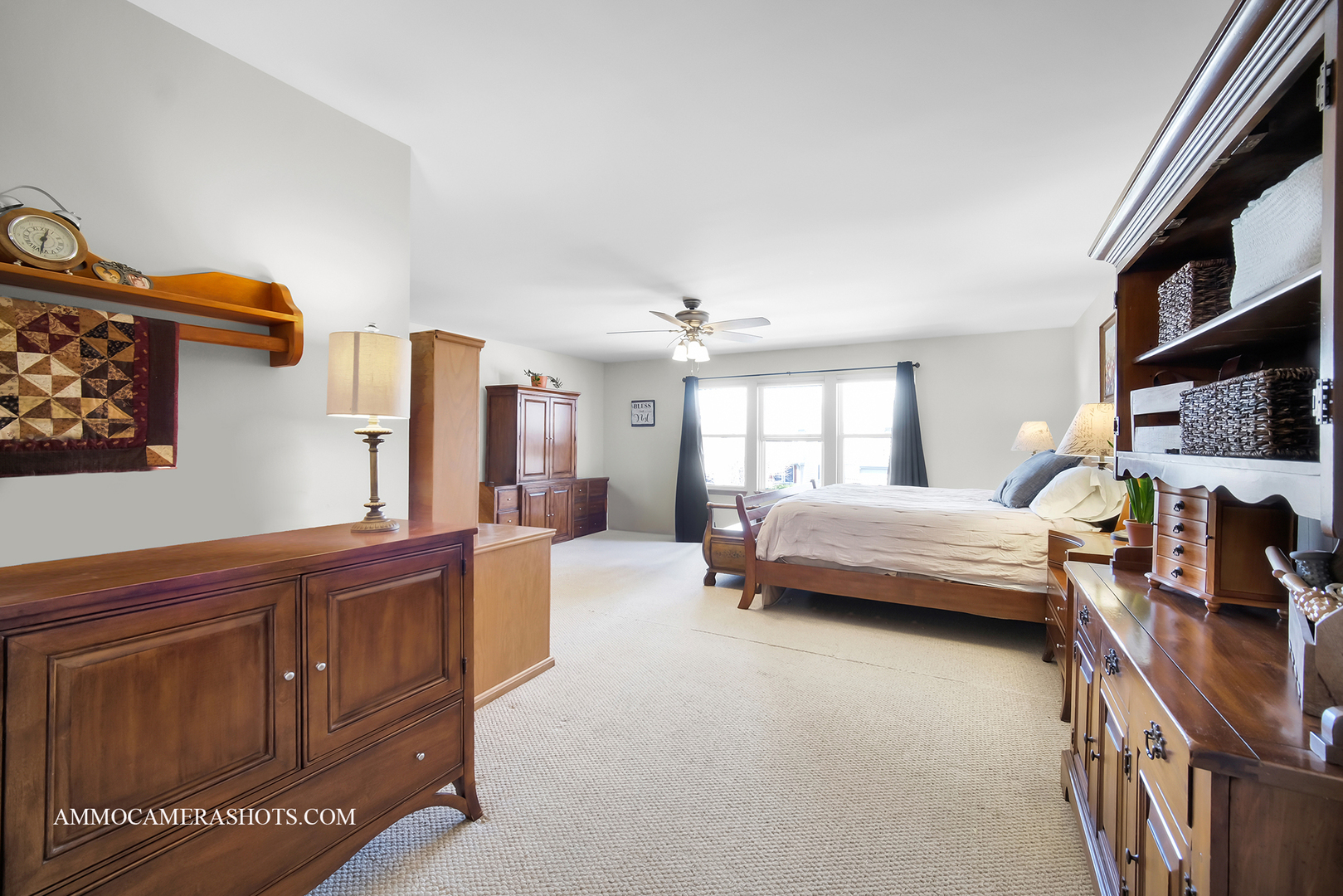 617 Kennedy Street Waterman, IL 60556 - Photo 14 of 32 a bedroom with furniture and a flat screen tv