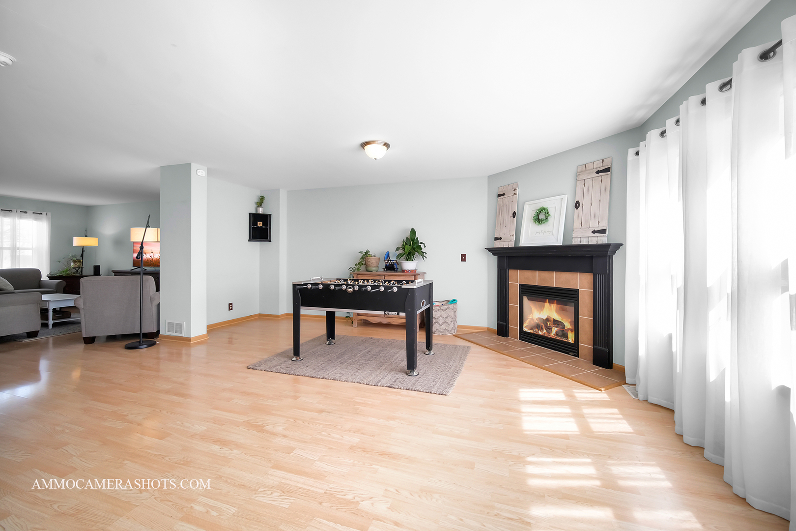 617 Kennedy Street Waterman, IL 60556 - Photo 5 of 32 a living room with furniture and a fireplace