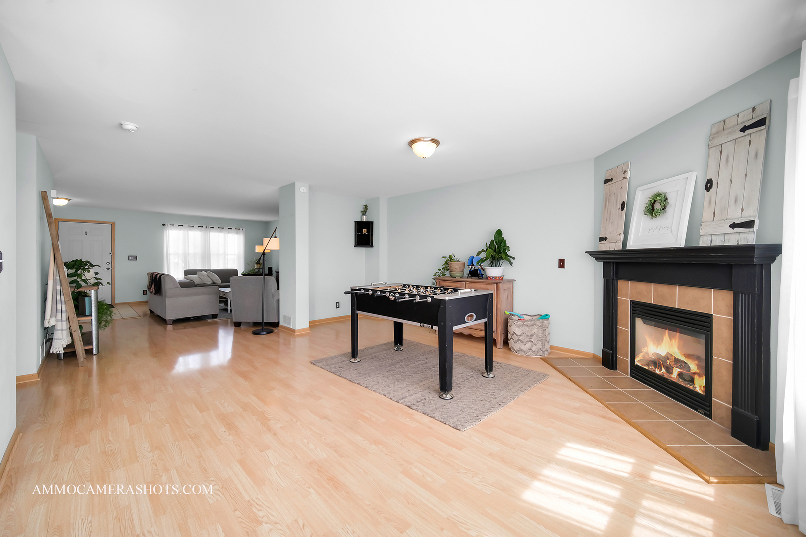 617 Kennedy Street Waterman, IL 60556 - Photo 7 of 32 a living room with furniture and a fireplace