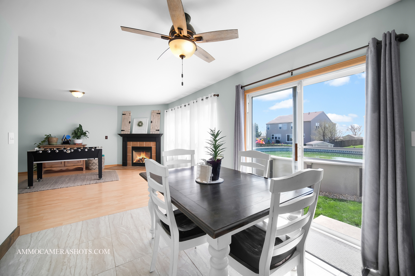 617 Kennedy Street Waterman, IL 60556 - Photo 8 of 32 a view of a dining room with furniture window and wooden floor