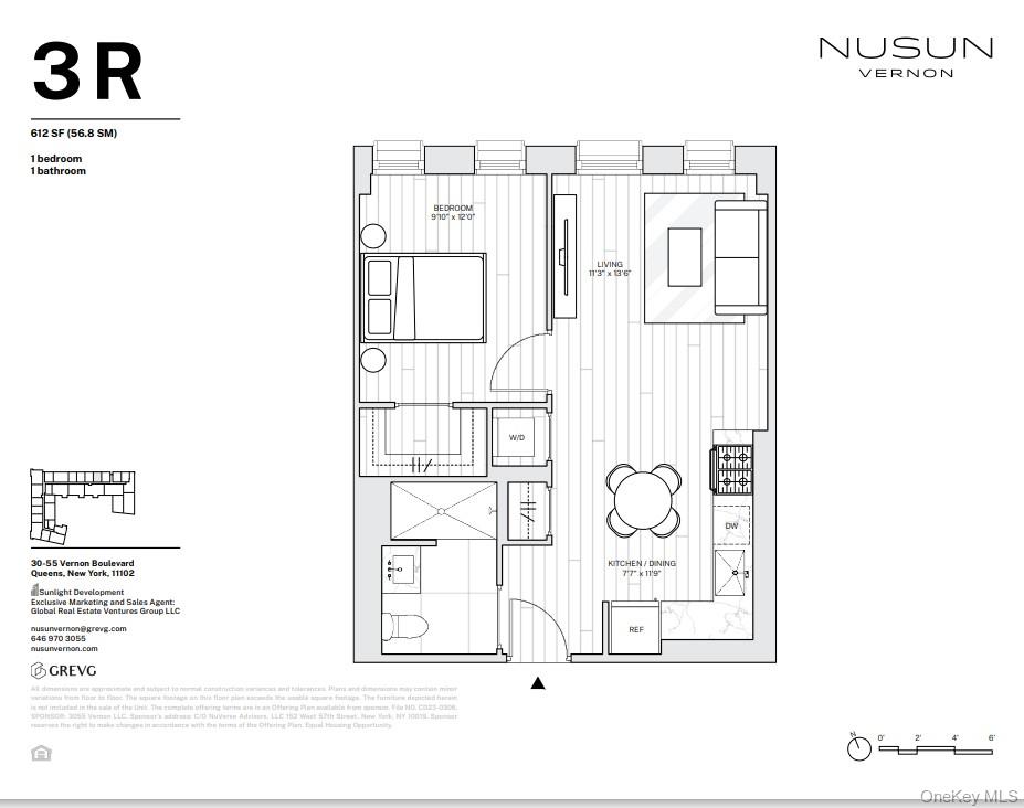 30-55 Vernon Boulevard, Unit 3R Queens, NY 11102 - Photo 10 of 10 View of floor plan / room layout