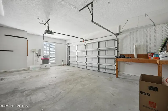 a view of a chandelier in a room