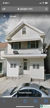 a front view of a house