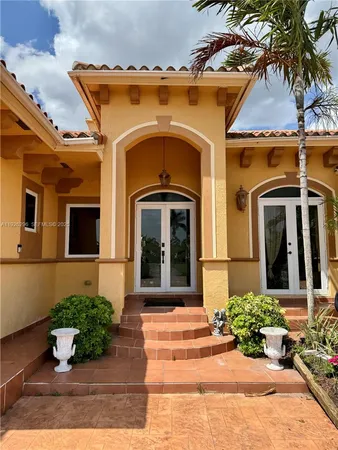 a front view of a house