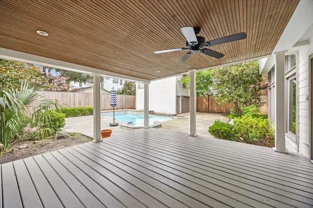 a view of a backyard with a patio