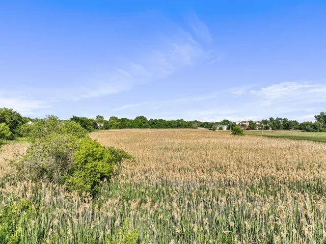 a view of lake with green space