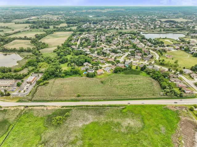 a view of swimming pool from a yard