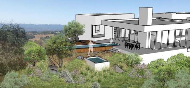 0 Buck Canyon Road Santa Ynez, CA 93460 - Photo 5 of 15 Perspective Main House Pool Area