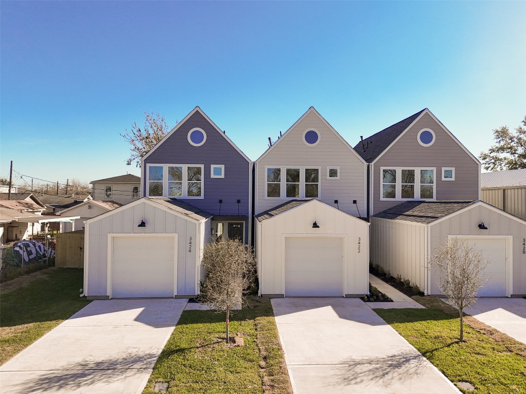 Welcome home to 3422 Elser where modern charm meets cozy living in this beautifully designed residence featuring sleek architecture and inviting curb appeal.
