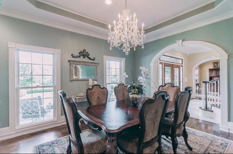 4528 Harpeth School Road Franklin, TN 37064 - Photo 10 of 19 a view of a dining room with furniture window and wooden floor