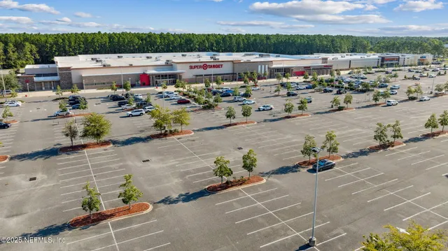 an aerial view of a city