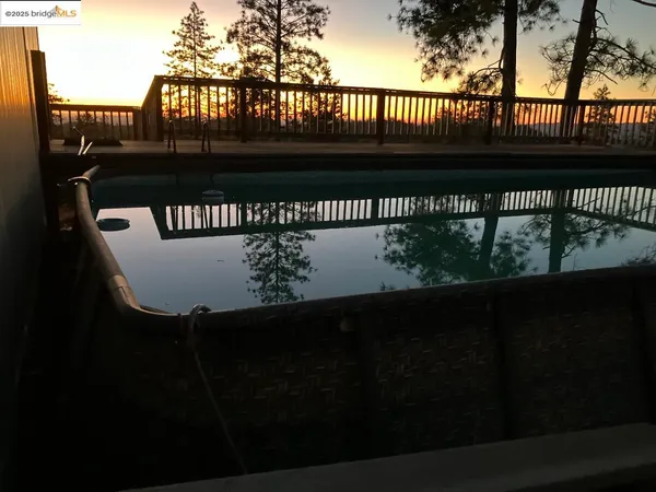 a view of balcony with a swing