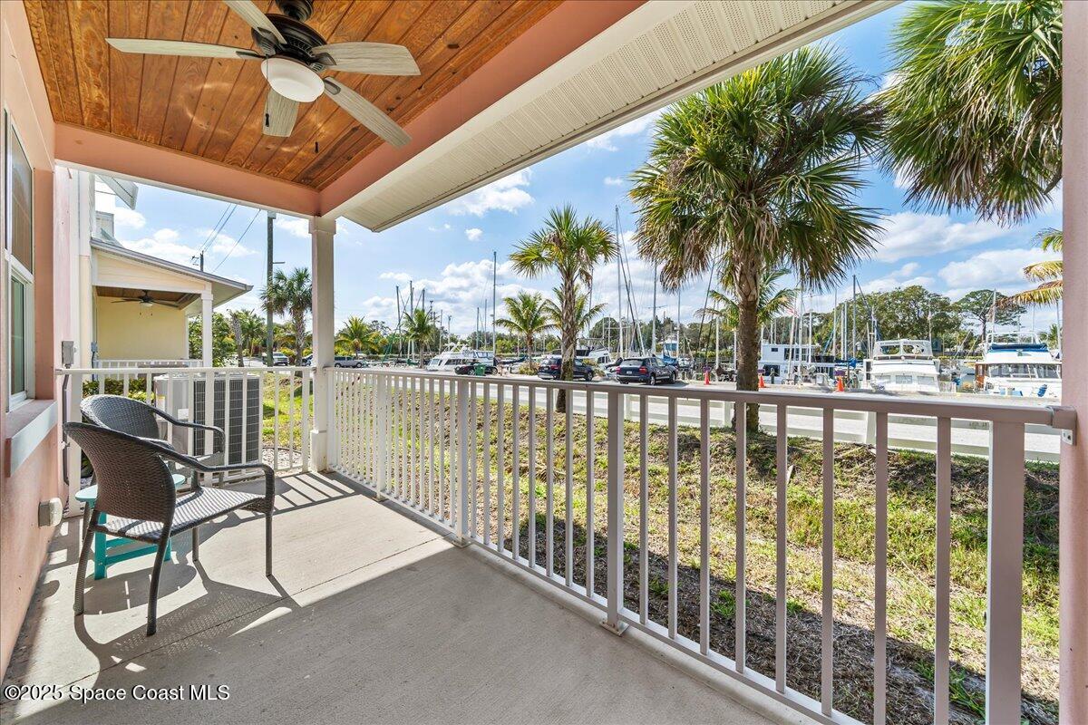 2730 Cutlass Point Lane, Unit 101 Merritt Island, FL 32953 - Photo 21 of 31 a view of a balcony with lake view