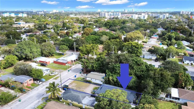 an aerial view of a city