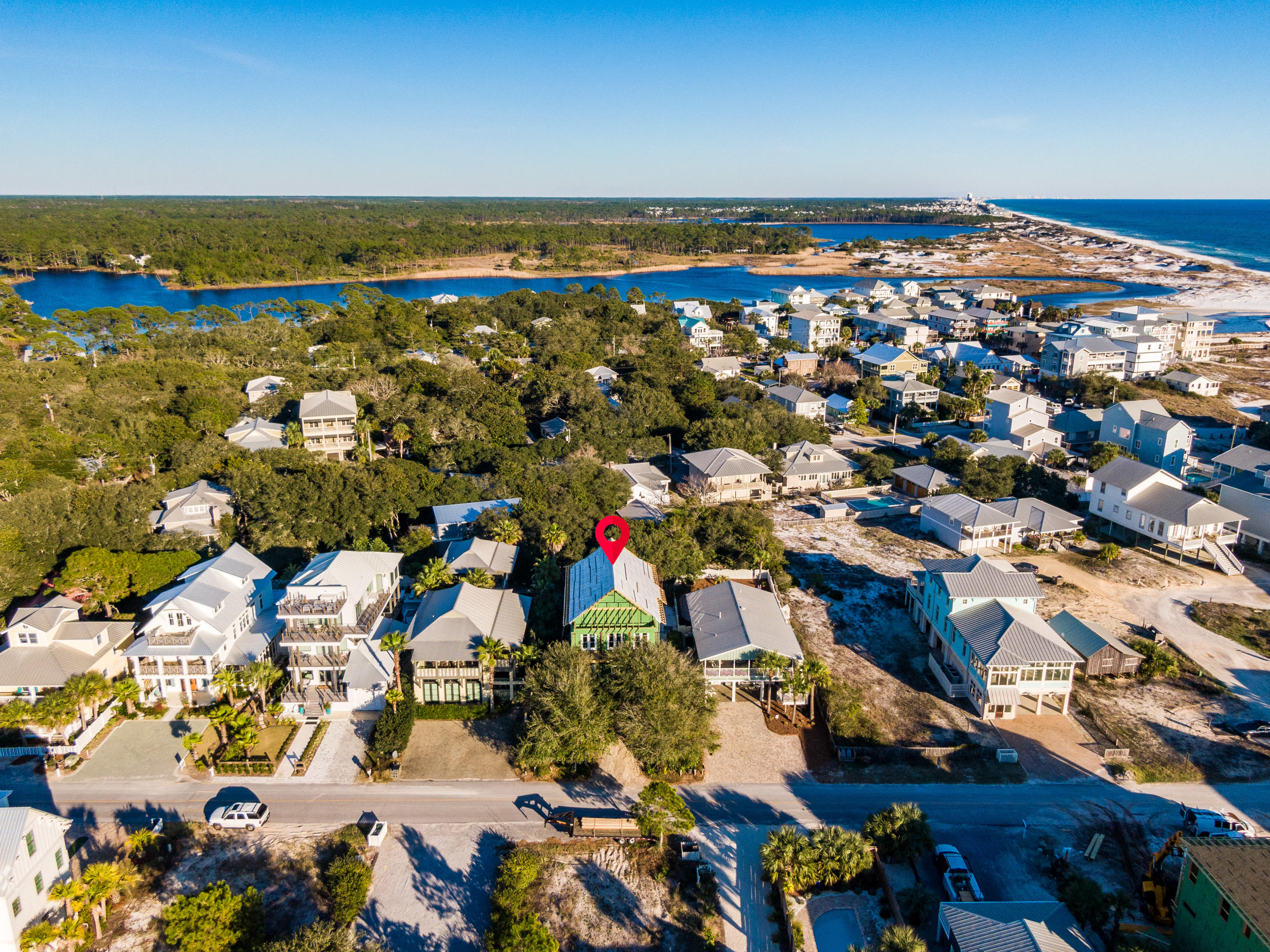 237 Magnolia Street Santa Rosa Beach, FL 32459 - Photo 4 of 14 237 Magnolia Aerial Marked-4