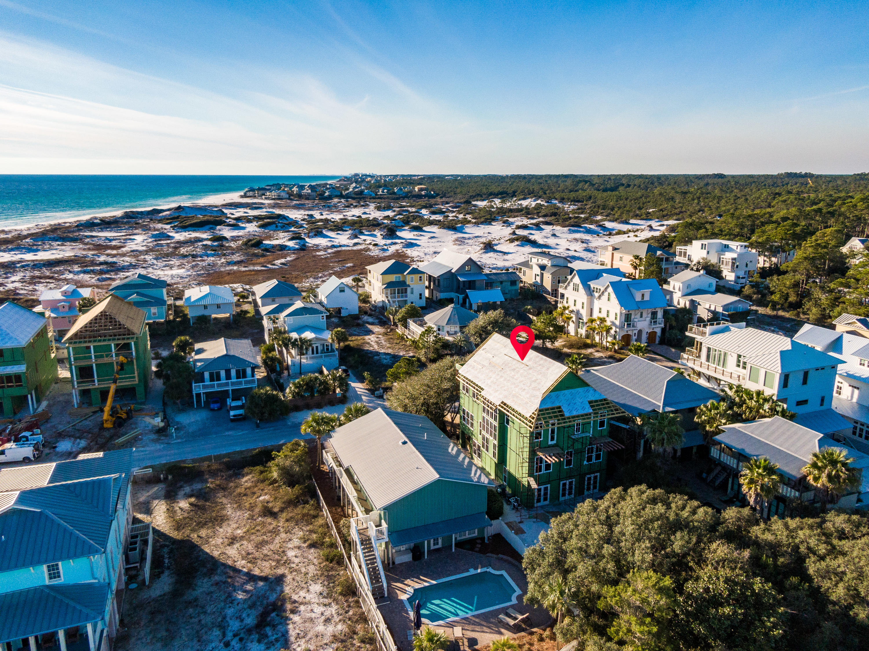 237 Magnolia Street Santa Rosa Beach, FL 32459 - Photo 5 of 14 237 Magnolia Aerial Marked-5