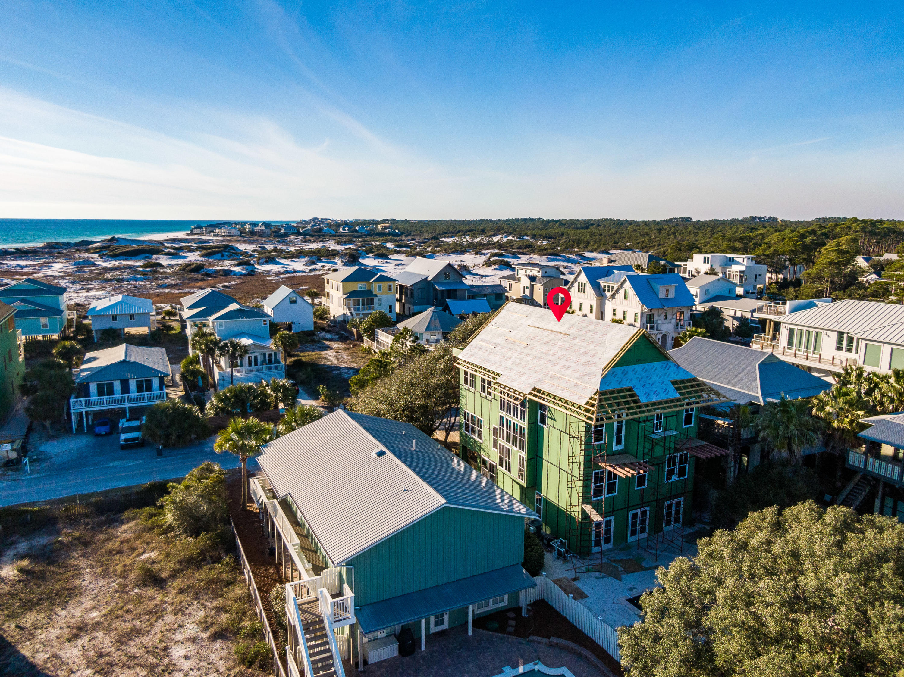237 Magnolia Street Santa Rosa Beach, FL 32459 - Photo 6 of 14 237 Magnolia Aerial Marked-6