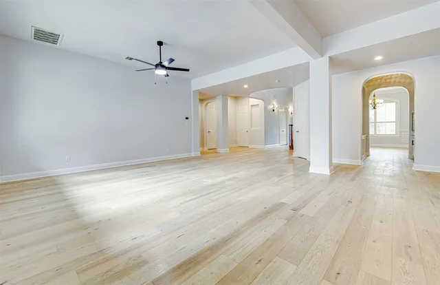 wooden floor in an empty room