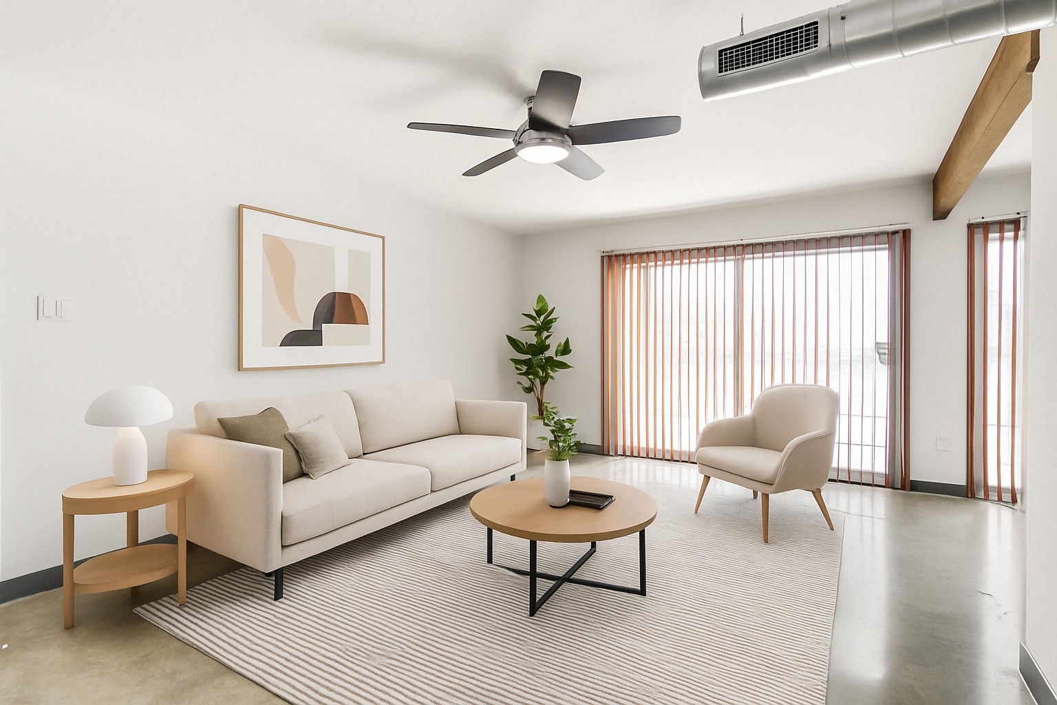 2124 Burton Drive, Unit 164 Austin, TX 78741 - Photo 3 of 37 a living room with furniture and a large window