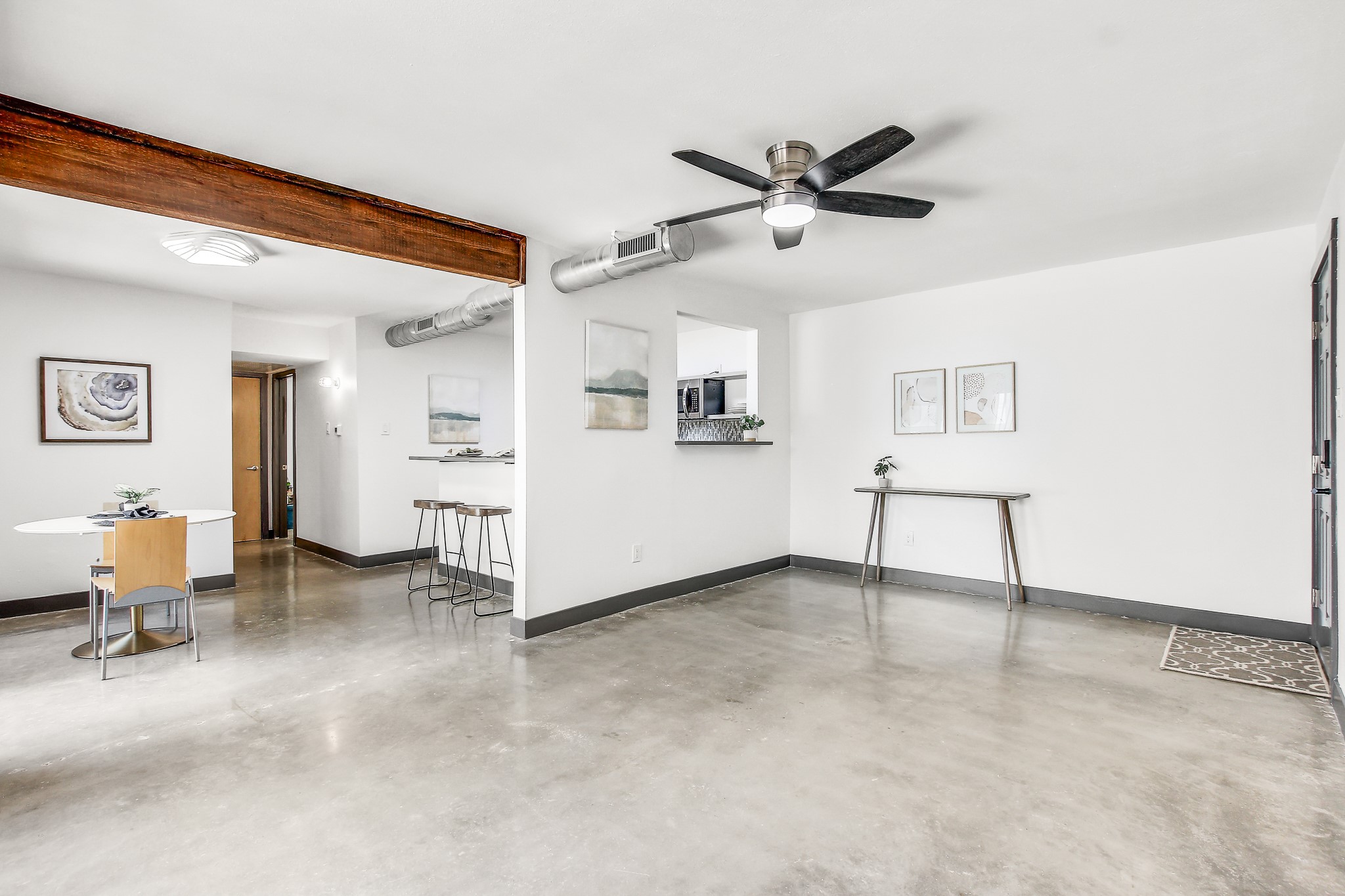 2124 Burton Drive, Unit 164 Austin, TX 78741 - Photo 5 of 37 a view of livingroom with furniture and ceiling fan