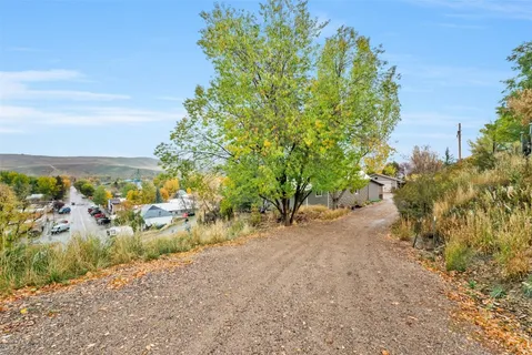 a view of lake and yard