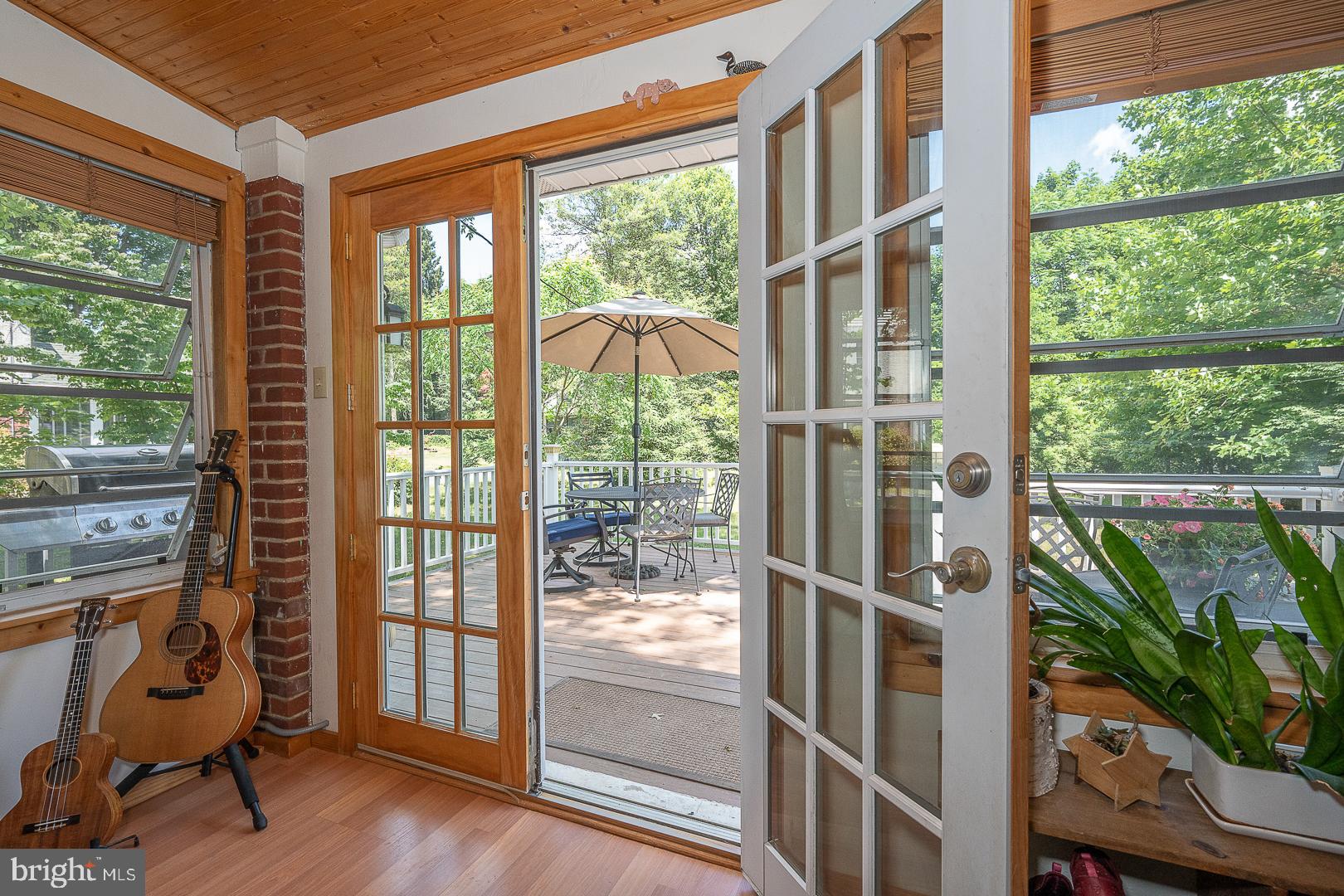306 Prichard Lane Wallingford, PA 19086 - Photo 14 of 29 Double Doors from Sunroom to Deck