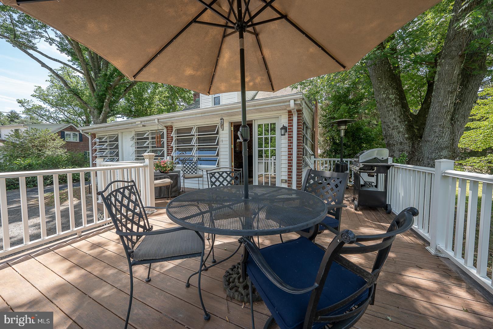 306 Prichard Lane Wallingford, PA 19086 - Photo 18 of 29 Deck with Tranquil Setting