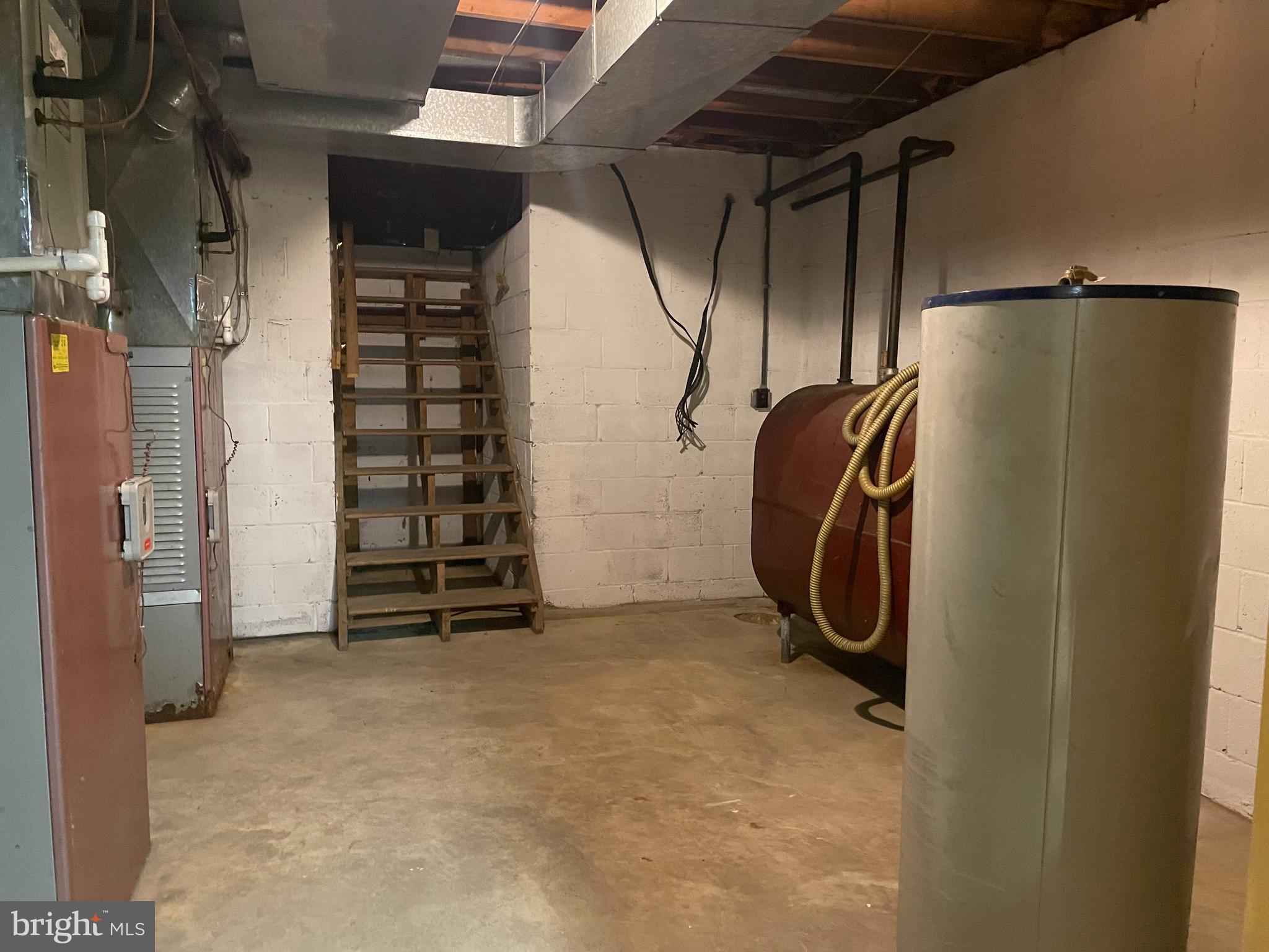 882 Whitehall Road Newfield, NJ 08344 - Photo 54 of 66 Basement Mechanical Area with Bilco Door