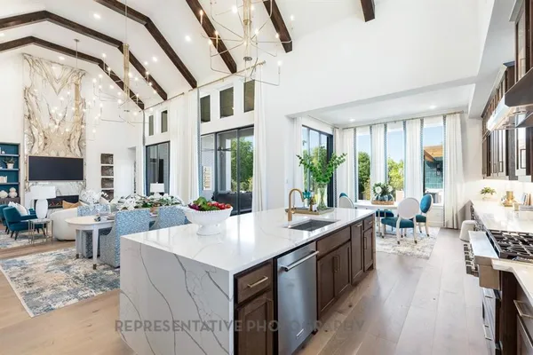 a room with lots of counter top space