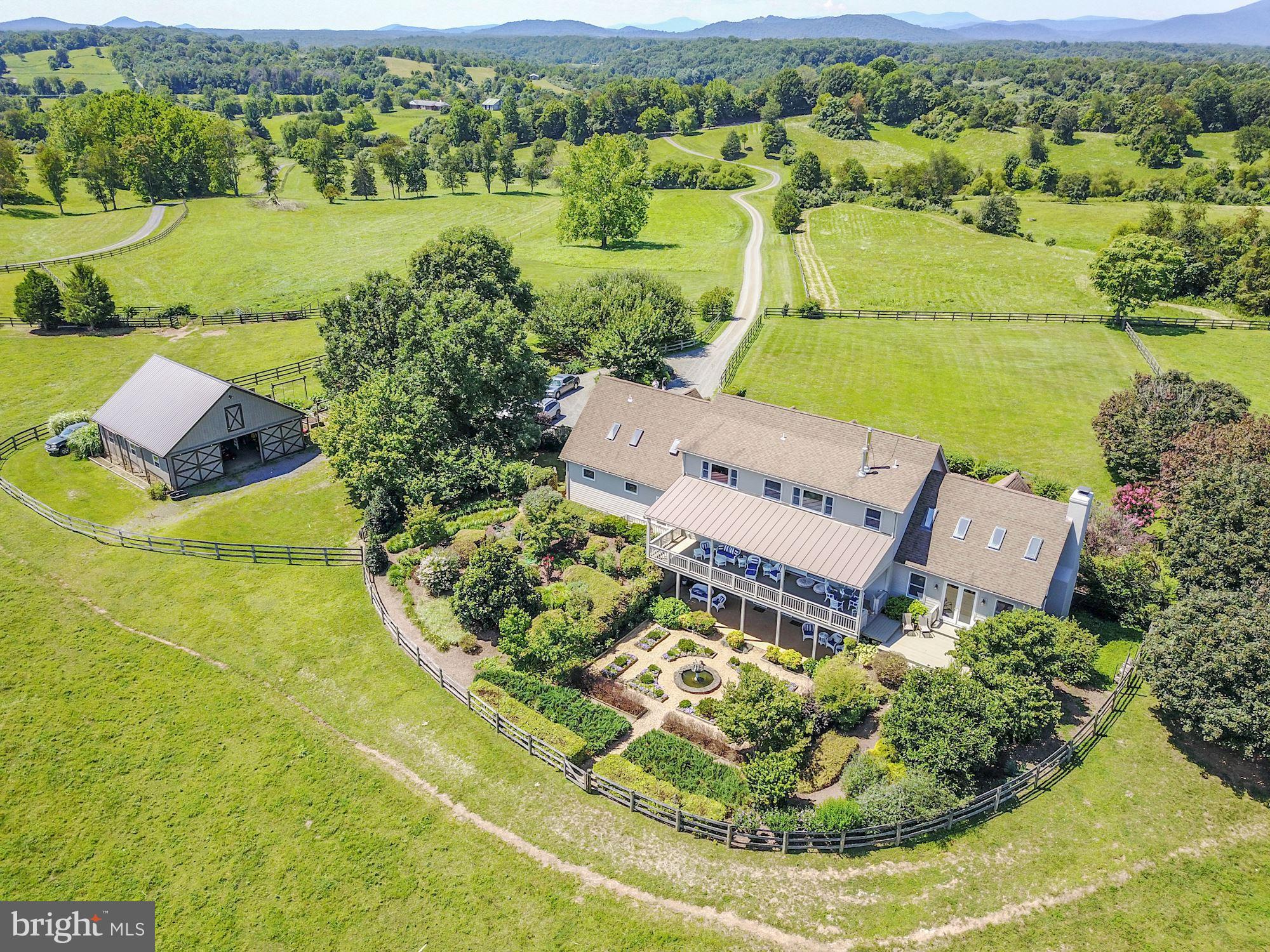 5881 Keyser Road Hume, VA 22639 - Photo 1 of 30 Aerial shot of driveway and front of property