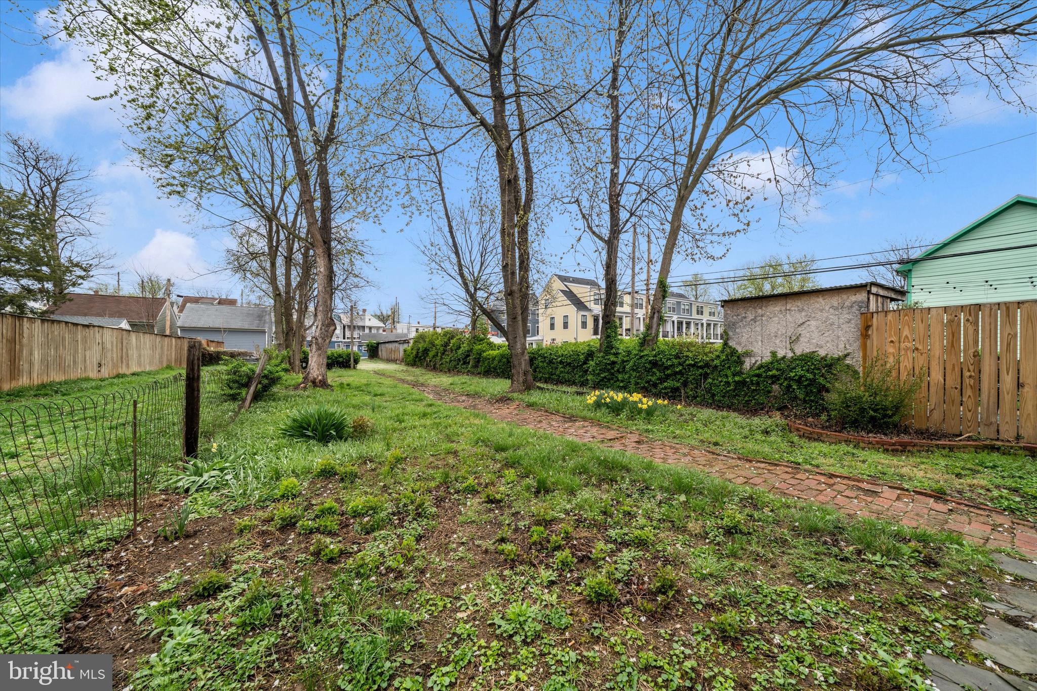 129 West 4th Street Frederick, MD 21701 - Photo 59 of 70 a view of a backyard with large trees
