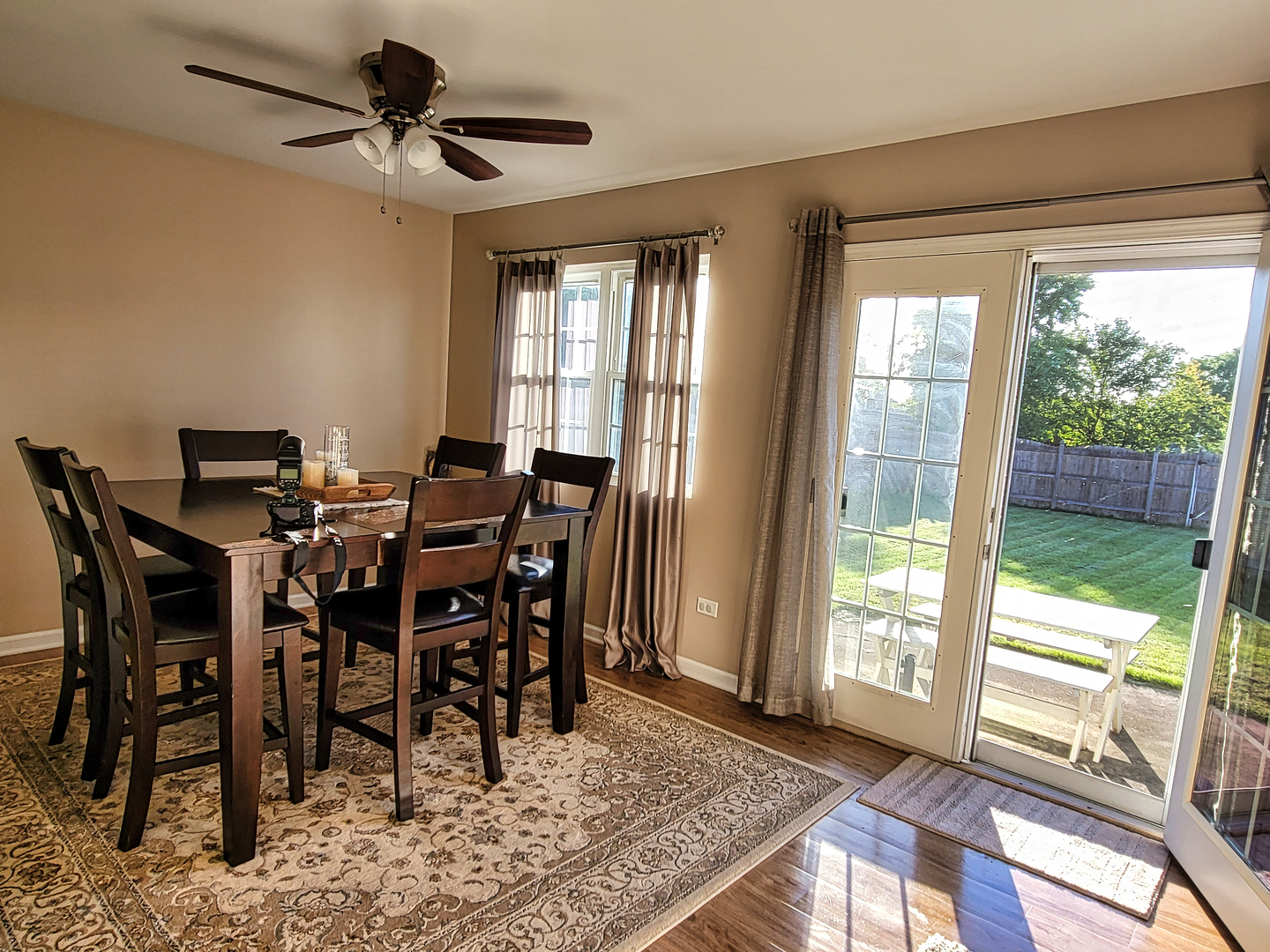 292 South Will Road Diamond, IL 60416 - Photo 7 of 19 a view of a dining room with furniture window and outside view