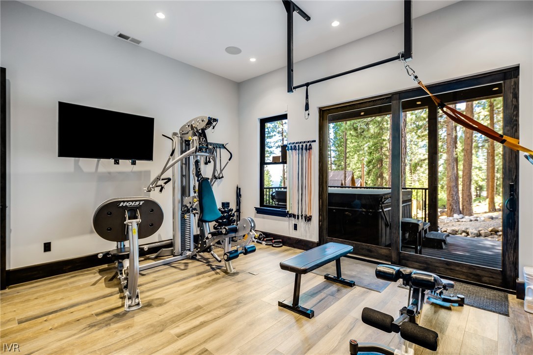 567 Alden Lane Incline Village, NV 89451 - Photo 25 of 35 a room with gym equipment and windows