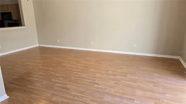 wooden floor in an empty room