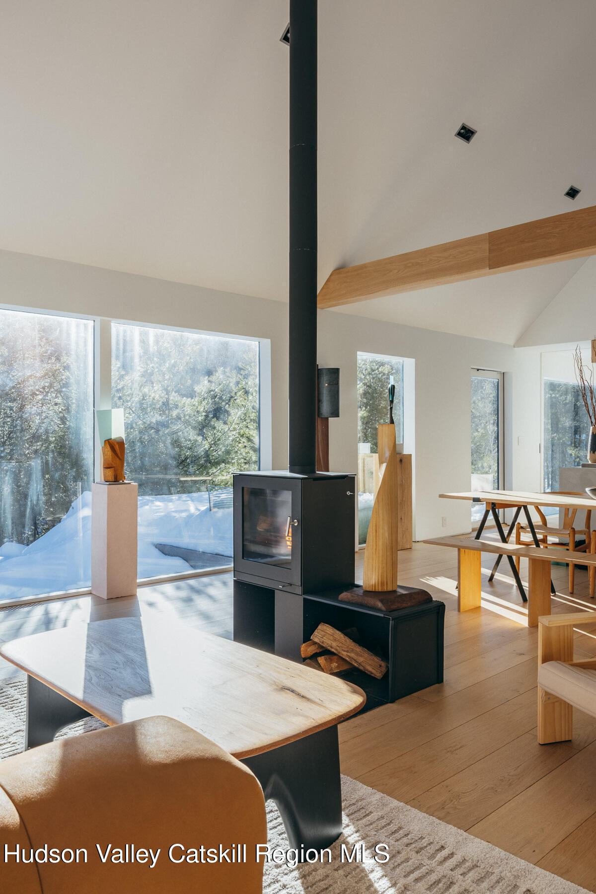 261 Blackhead Mountain Road Round Top, NY 12473 - Photo 13 of 40 a view of a living room and dining room