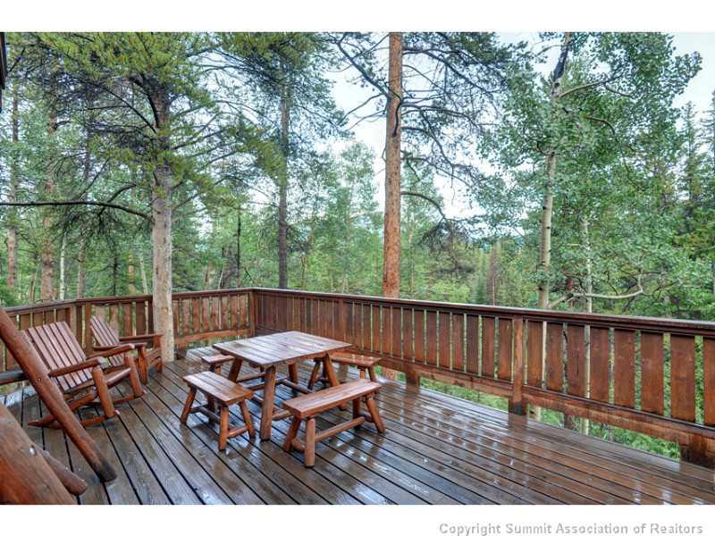 1005 4 O Clock Road Breckenridge, CO 80424 - Photo 23 of 24 a view of balcony with wooden floor and outdoor seating