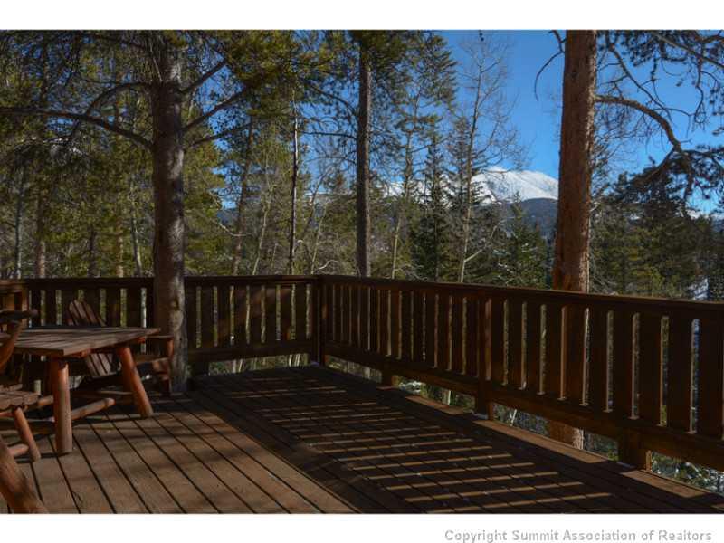 1005 4 O Clock Road Breckenridge, CO 80424 - Photo 24 of 24 a view of deck with wooden floor and outdoor seating