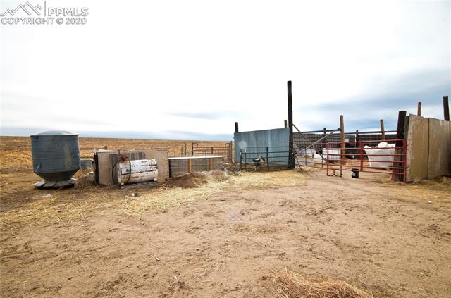 9780 Hahn Road Calhan, CO 80808 - Photo 27 of 27 Large wind break for storage and animals with farmed crops in the background