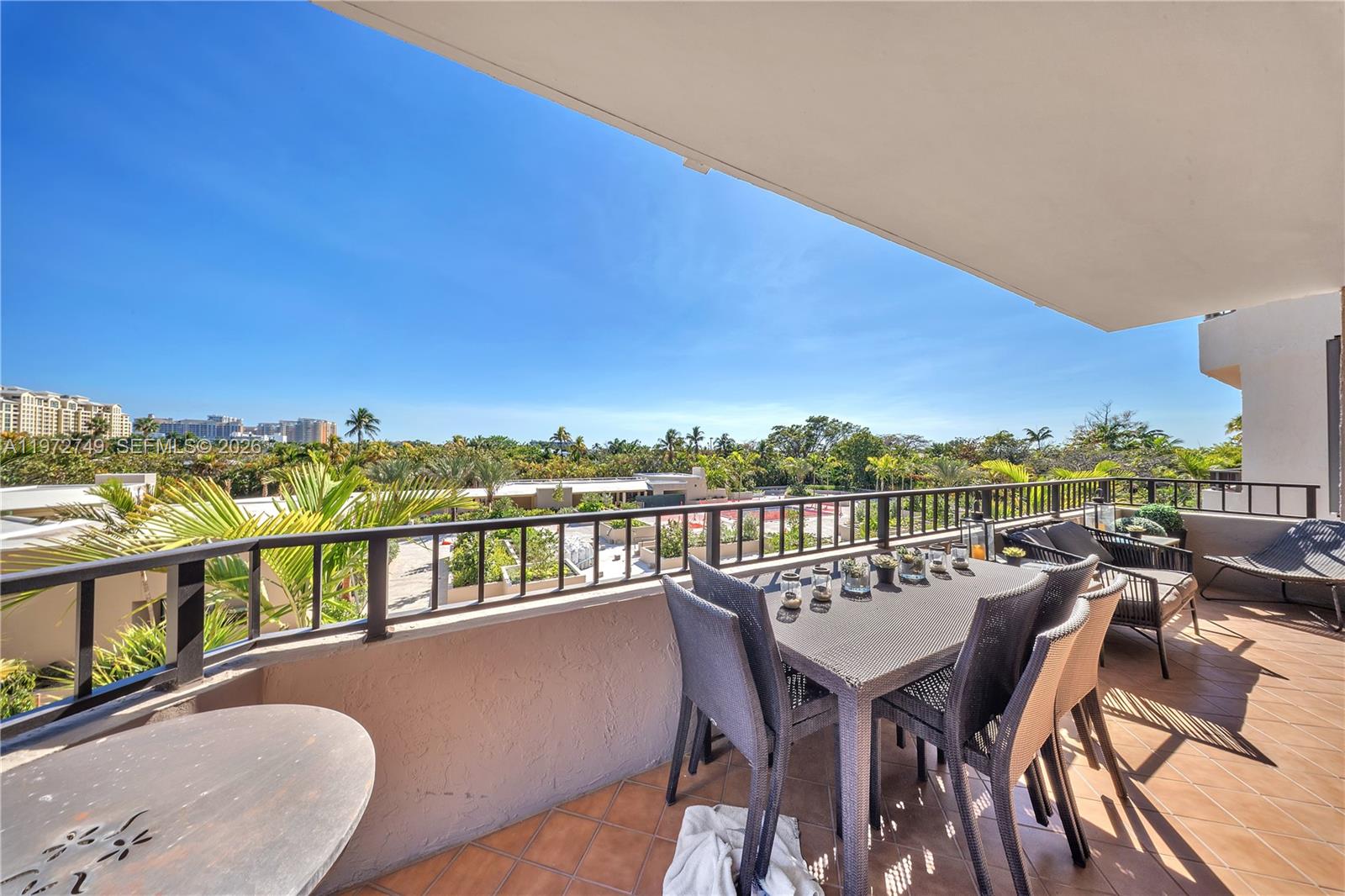 Key Colony Condominiums Key Biscayne, FL 33149 - Photo 17 of 20 a view of a balcony with furniture