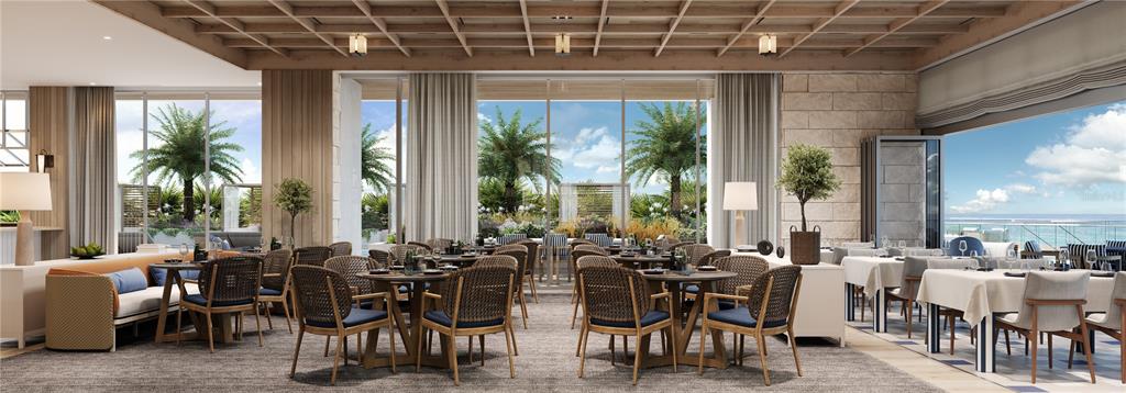 Undisclosed Address Sarasota, FL 34236 - Photo 14 of 24 a room with lots of tables a large window and chairs