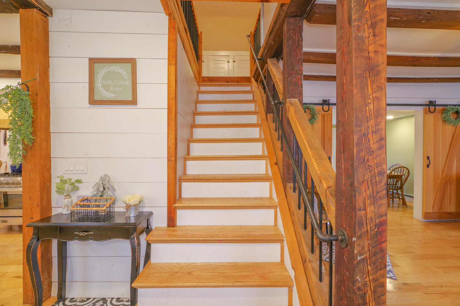 120 Wellman Road Chelsea, ME 04330 - Photo 9 of 40 Front Entrance Stairway