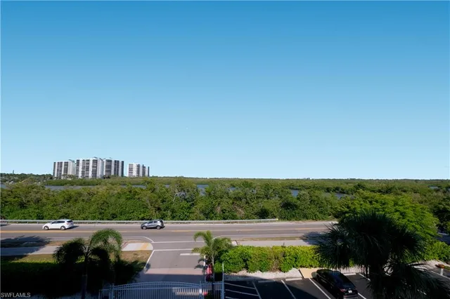 a view of city from balcony