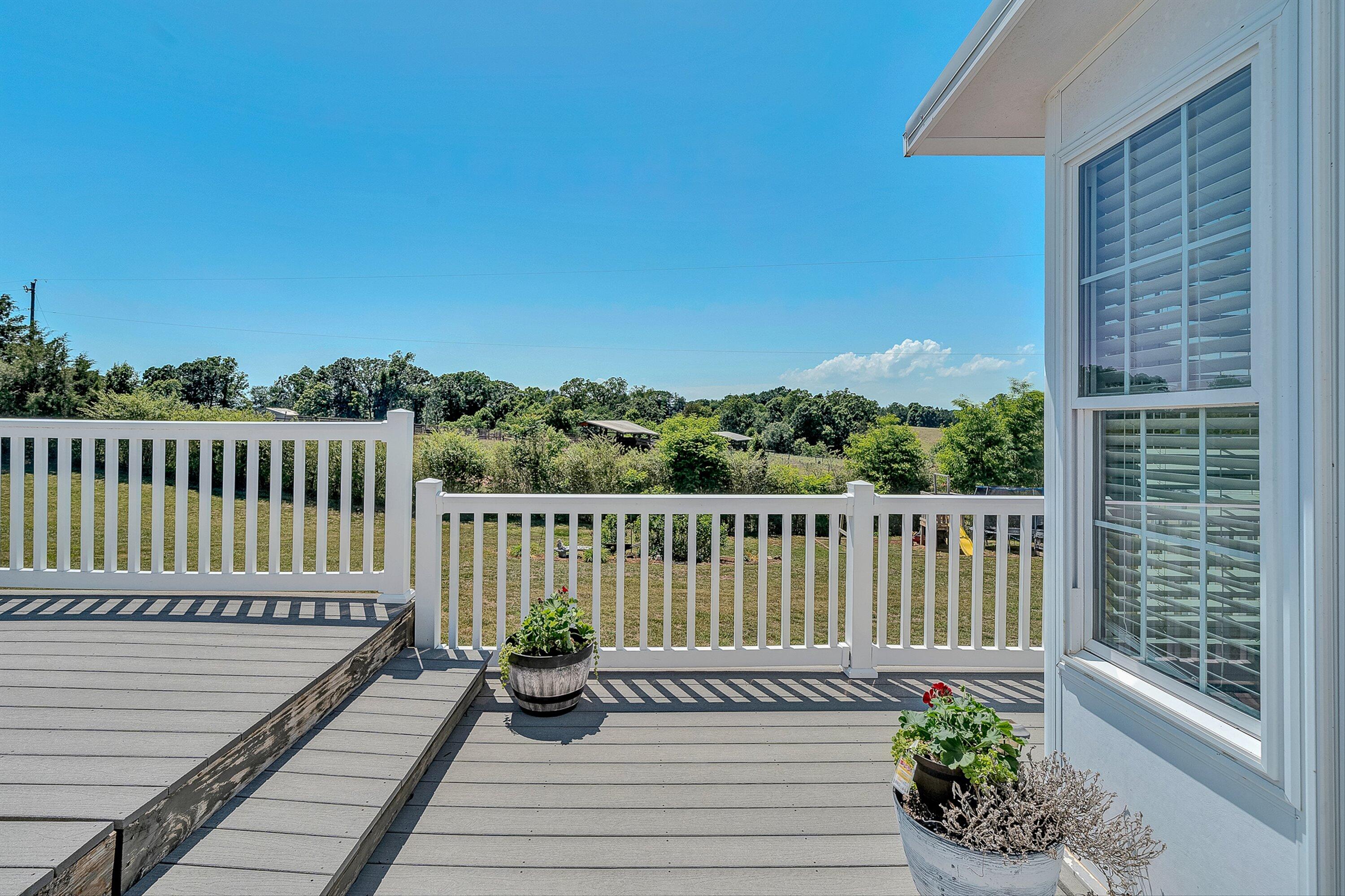 159 Simmons Creek Road Union Hall, VA 24176 - Photo 34 of 55 a view of a balcony with wooden floor
