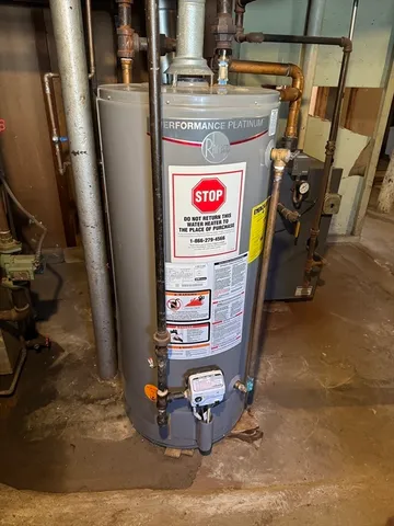 a view of water heater room