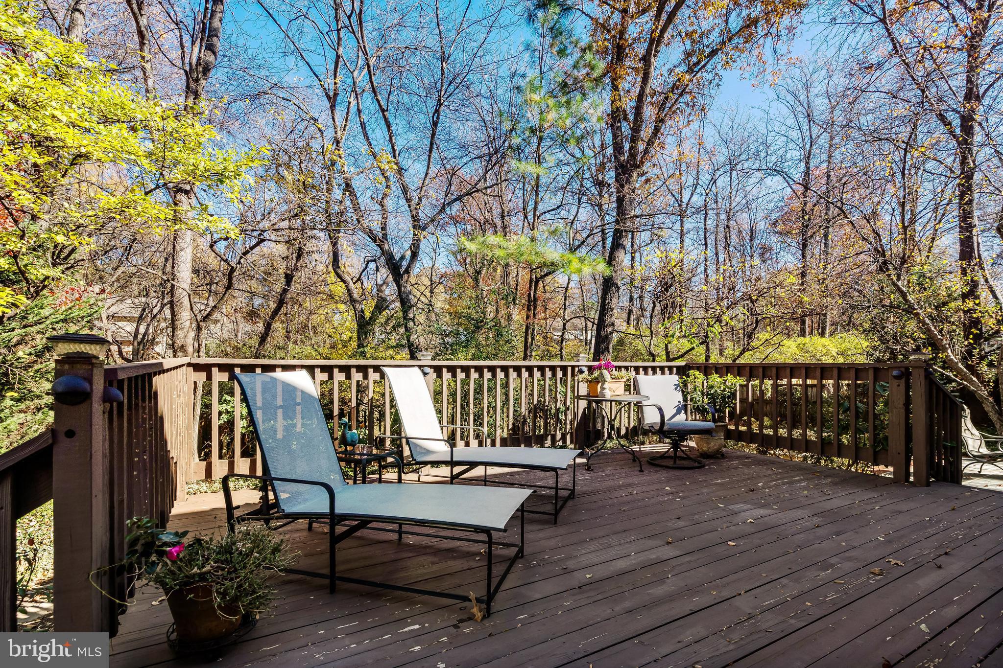 2716 Glencroft Road Vienna, VA 22181 - Photo 49 of 66 a view of balcony with wooden floor and outdoor seating